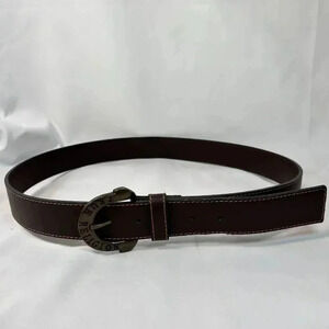 True Religion Brand Brown Vegan Leather Belt Size 40